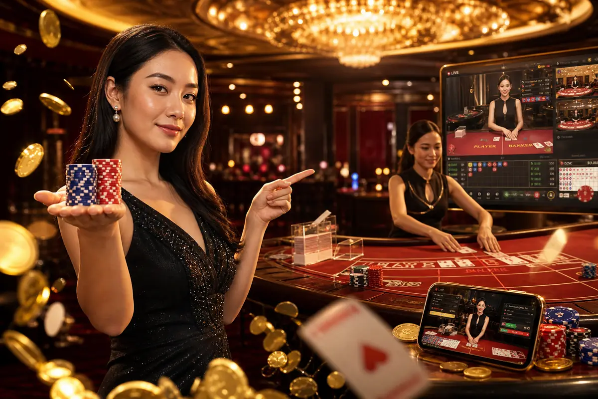 megaa888 Casino meja live baccarat dealer sebenar